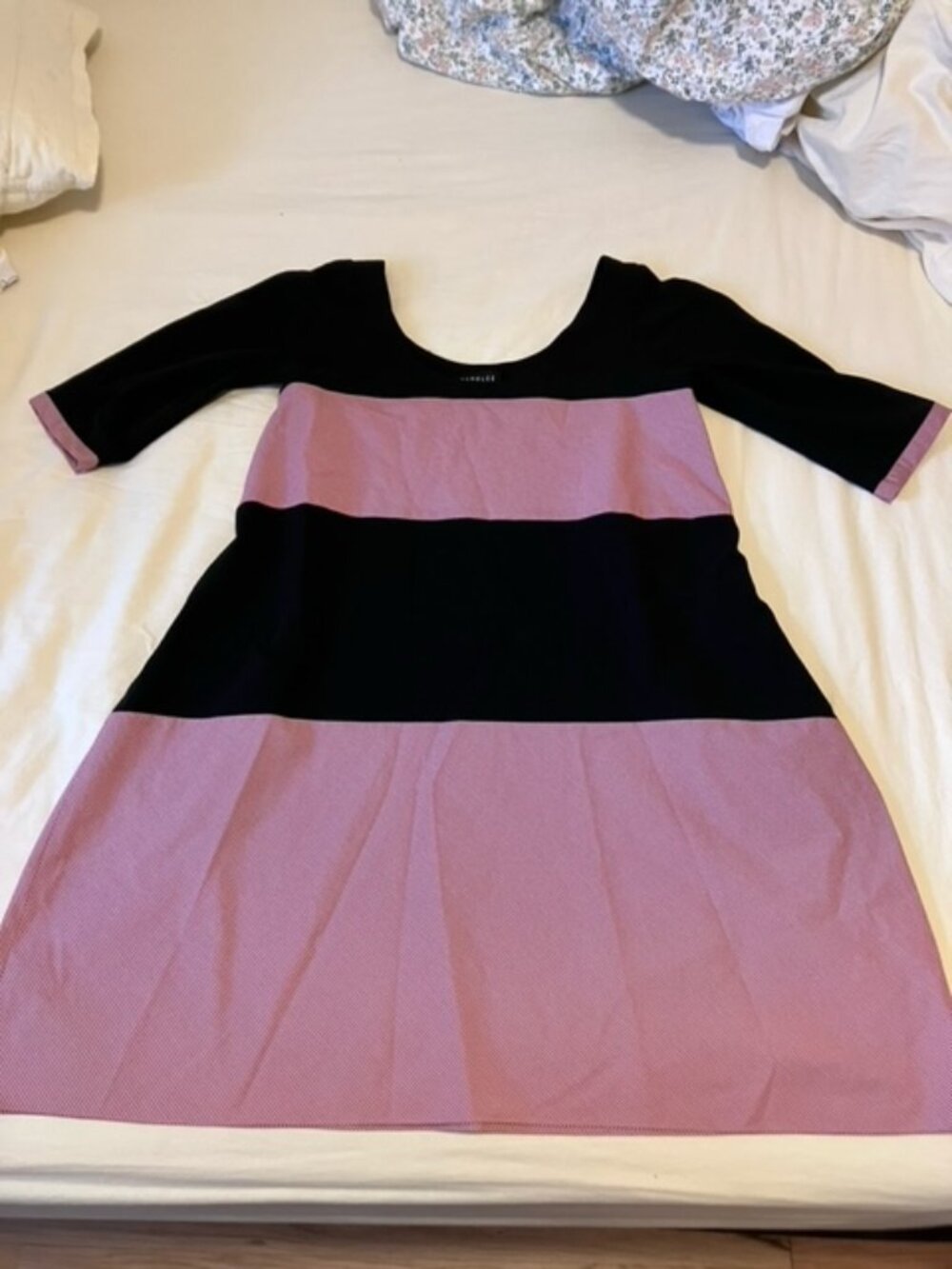 Yeoh Lee black and red mini-gingham shift dress